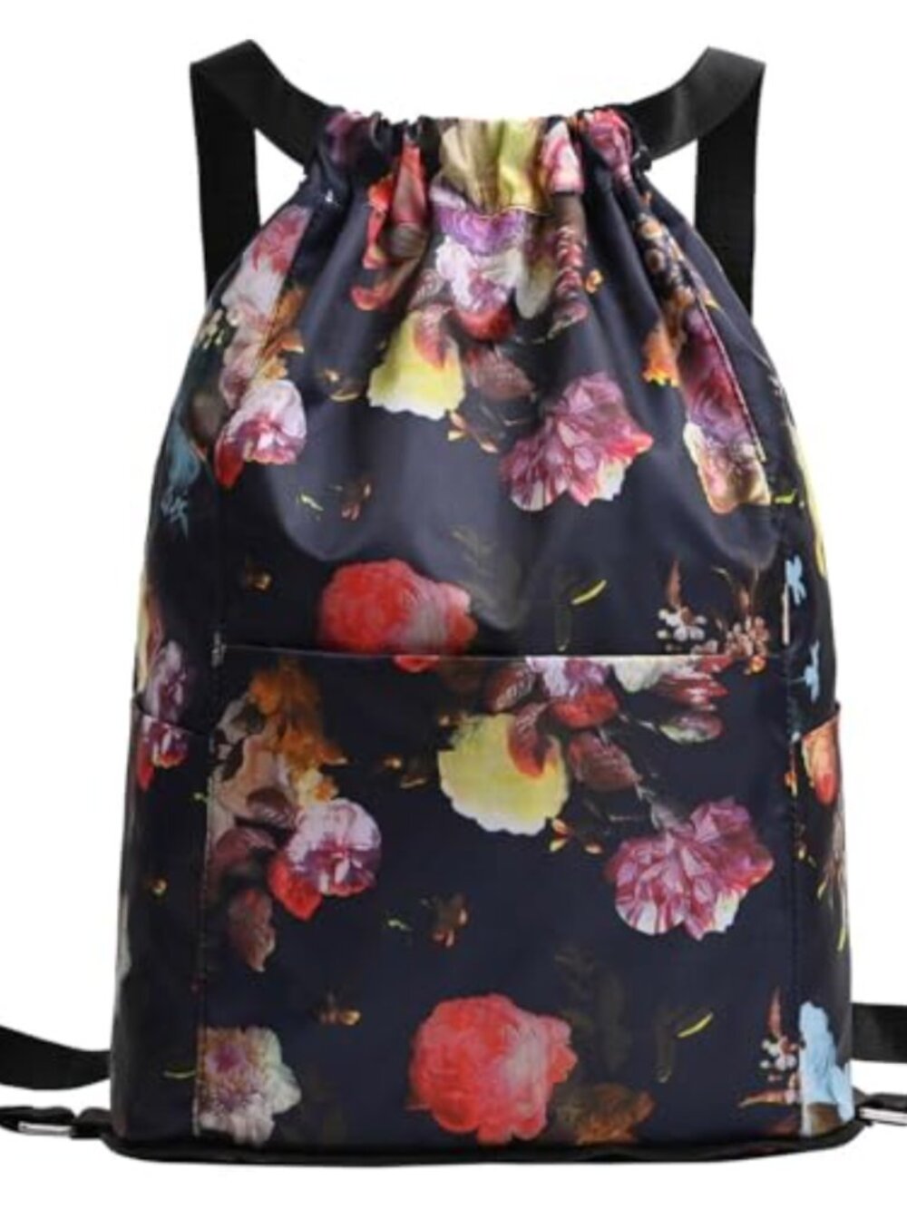 Water-Resistant Drawstring Gym Backpack Sports Bag Large Multi-Pocket